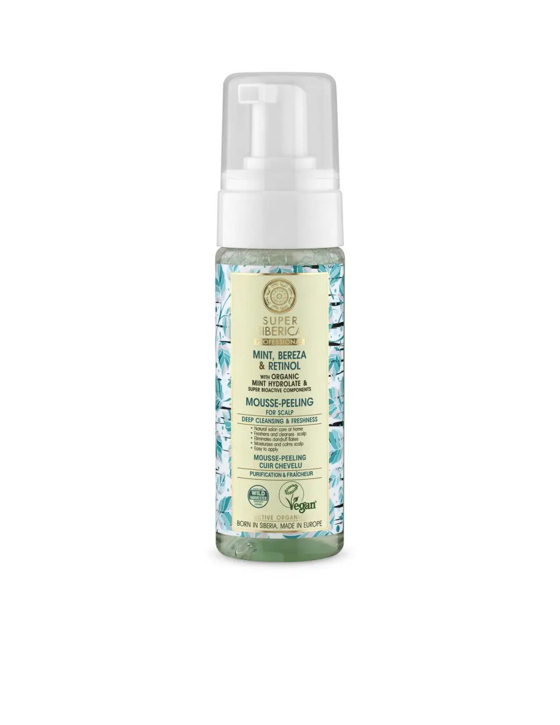 Mousse-Peeling for Scalp Mint, Bereza & Retinol 170ml