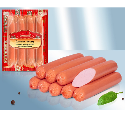 Sausages Meat 'Molochnye Sosiski' 450g