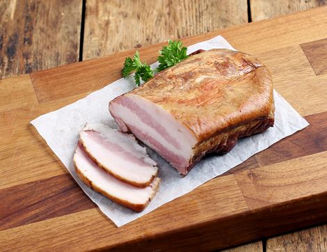 Organic Wood Smoked Pork Belly 300g