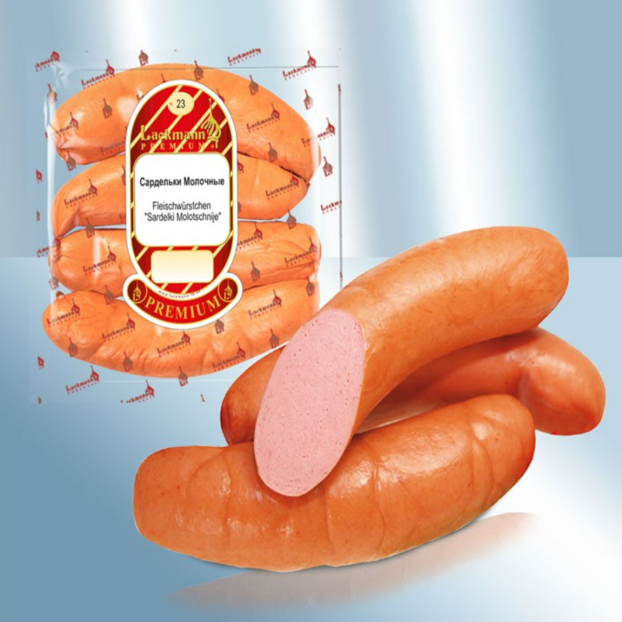 Sardelki Molochnie Lackmann ±400g