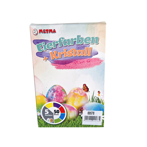 Egg Dye 5 Colour Tablets + Crysrals 7g
