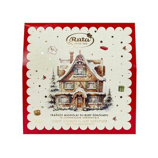 Ruta - Crispy Almonds in Ruby Chocolate and Black Currant 100g