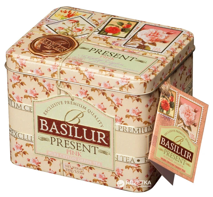 Basilur "Present Pink" Ceylon Green Tea 100g