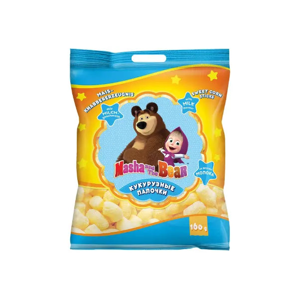 Sweet Corn Sticks with Milk Flavour "Masha I Medved" 160g