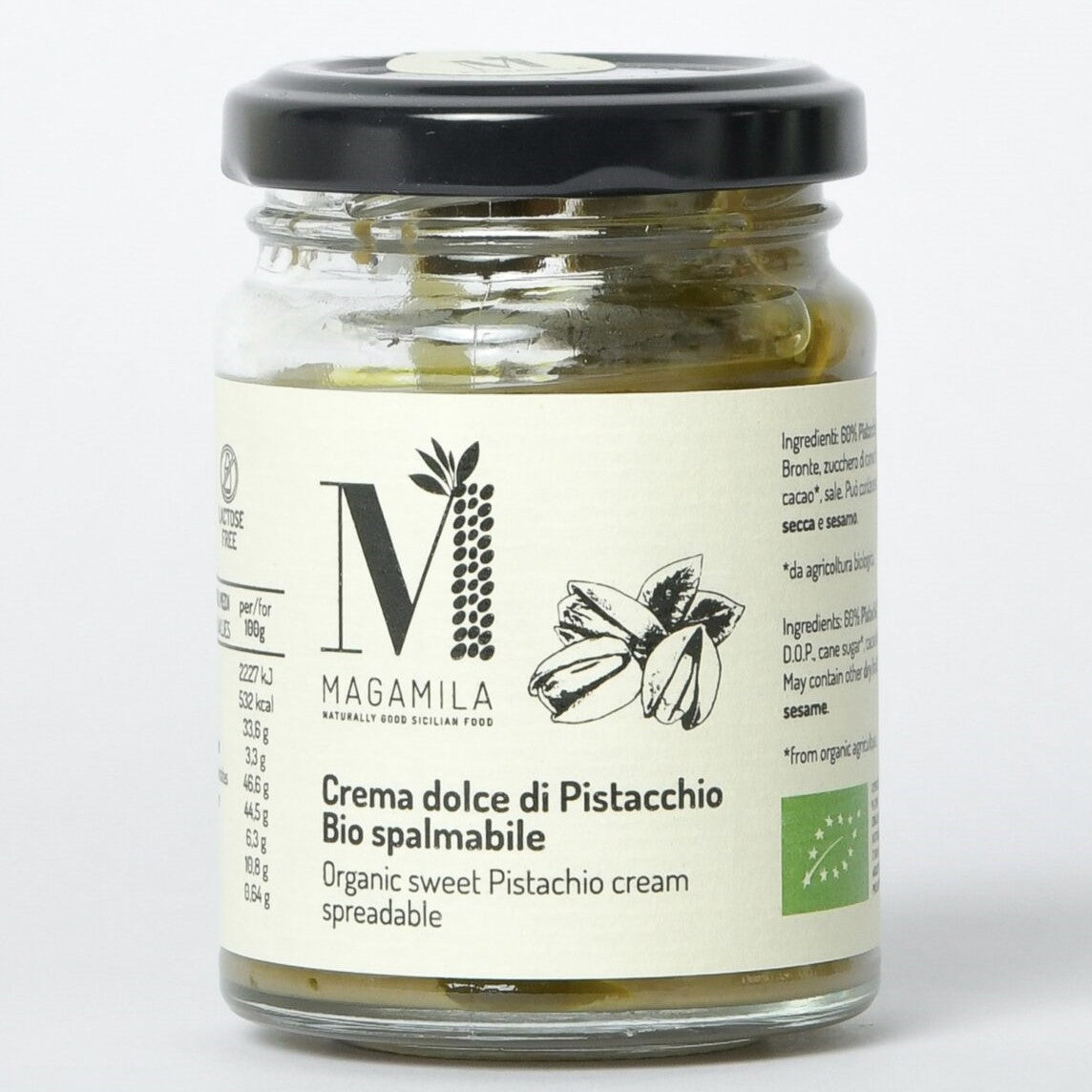 Organic sweet Pistachio cream spreadable 100g