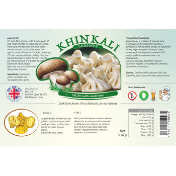 Khinkali with Mushrooms 950g
