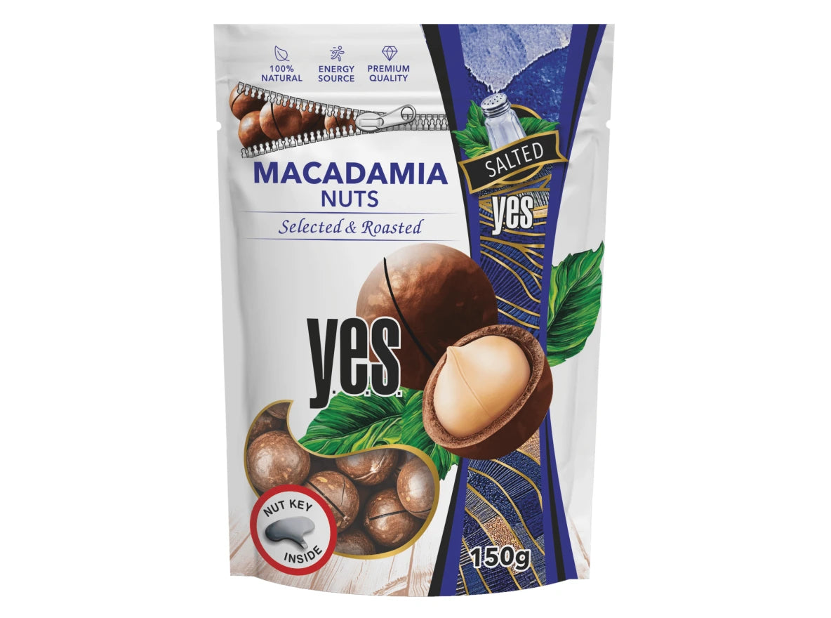 Roasted Macadamia Nuts In Shell Salted Pre-cut 150g