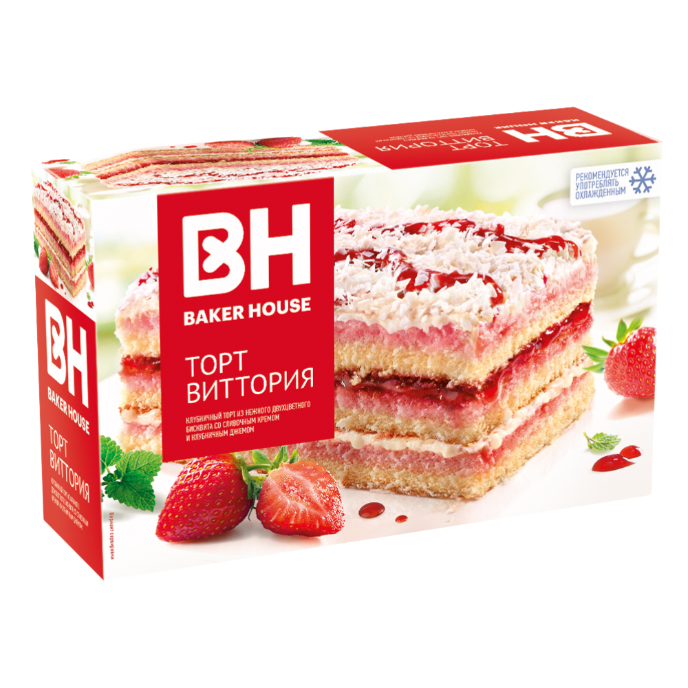 Baker House Strawberry Cake Vittoria 350g