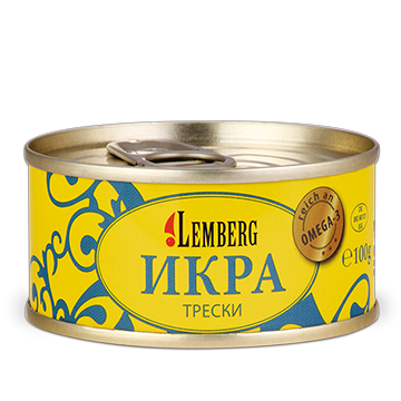 Икра трески "Лемберг" 100г